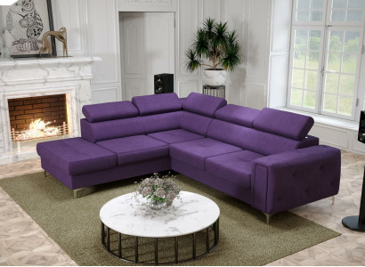 Design Ecksofa L-Form Couch Polsterung Luxus Wohnzimmer Soft Style Couchen Neu